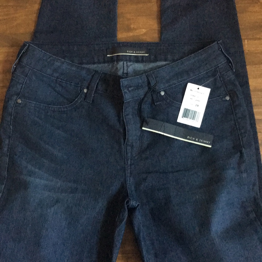 Rich &Skinny Marilyn Stretch Denim Jeans Nightfall - Picture 3 of 7
